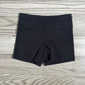 GAP Fit Black Cotton Stretch Midrise Athletic Shorts Size Small